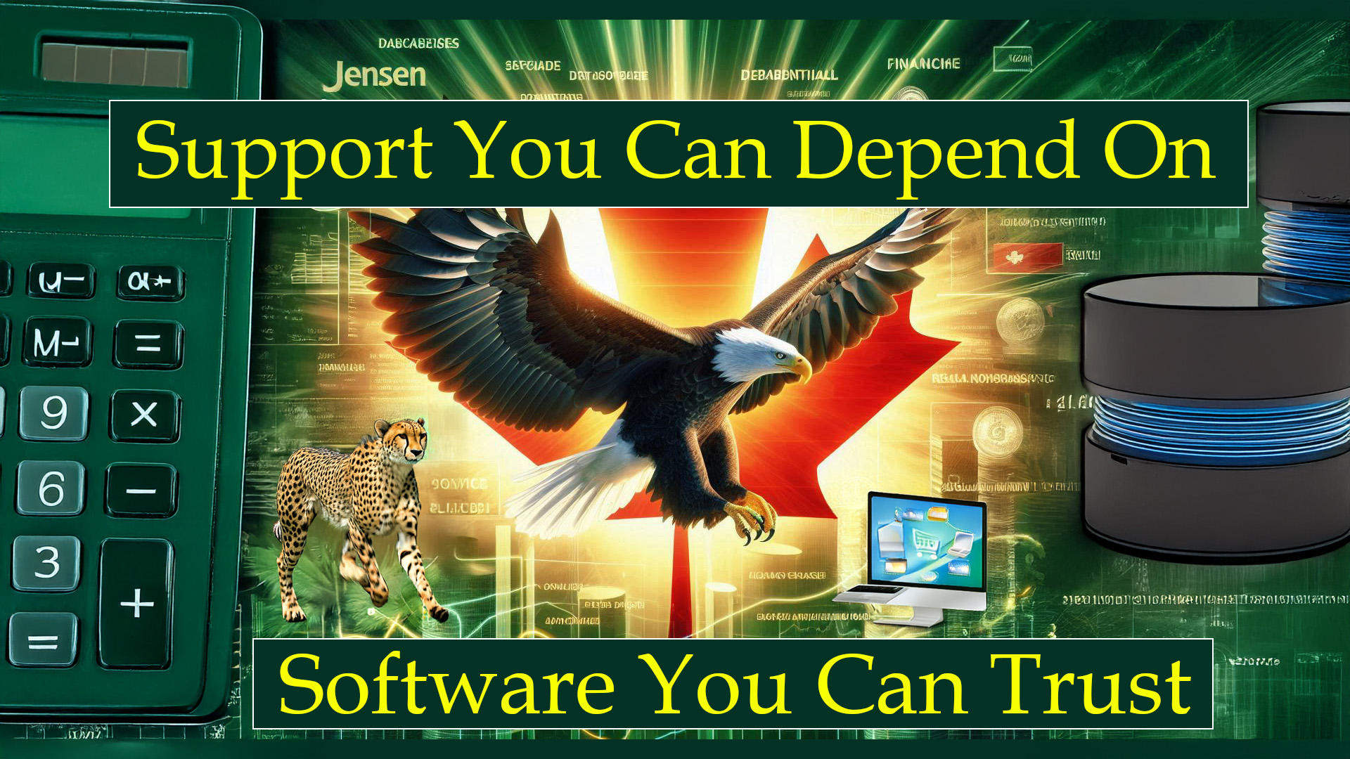 Jendbsoft Hero Image showing database visualization
